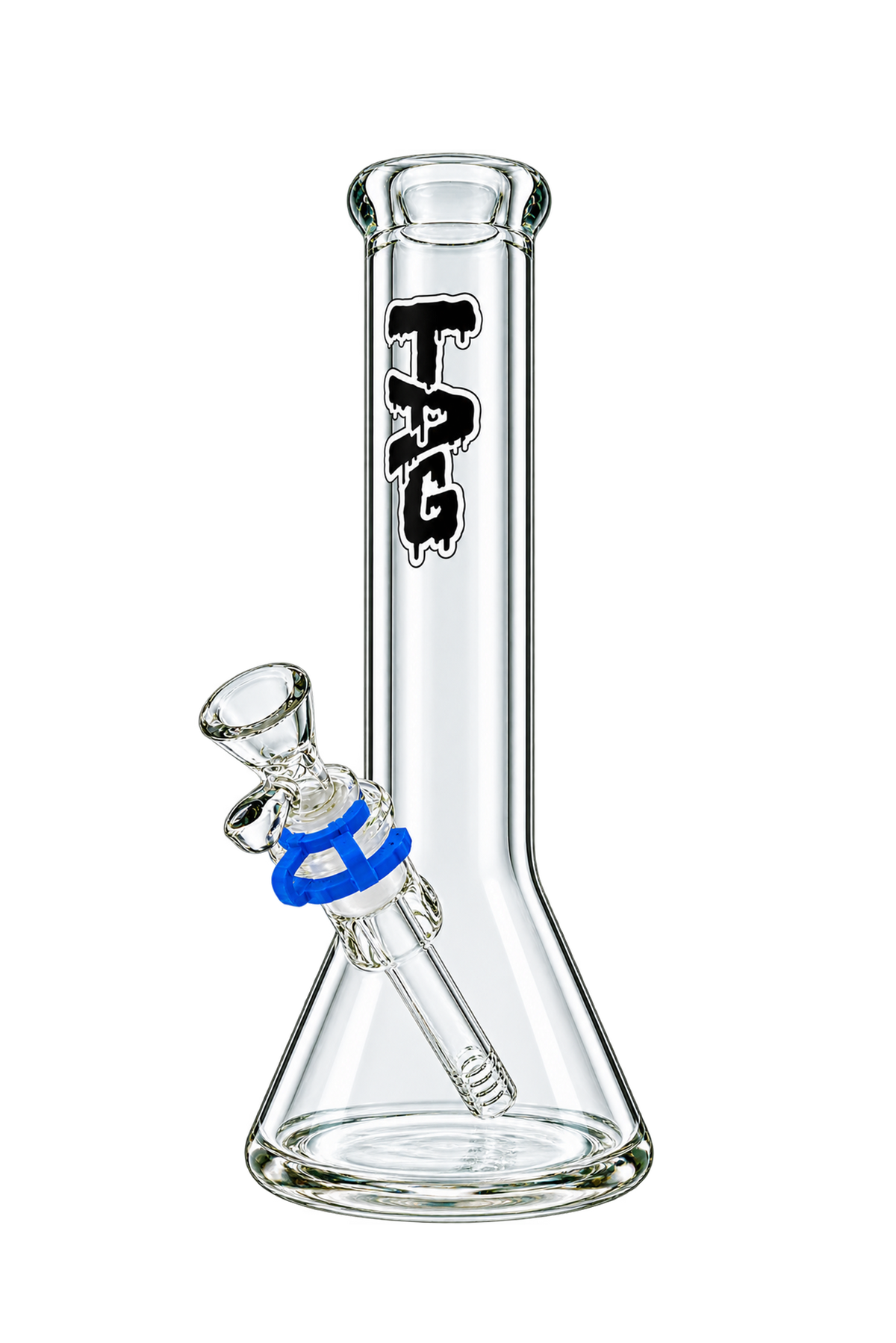 TAG - 12" Beaker Bong 50x9MM - 18/14MM Downstem (4.00")