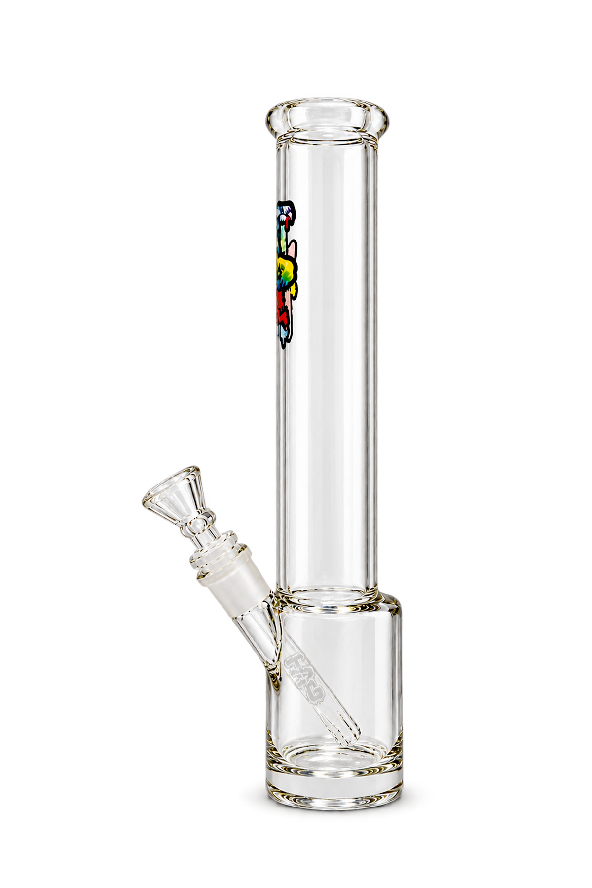 Thick Ass Glass 14" Tie Dye Beaker Bong w/ Downstem - Durable 7MM