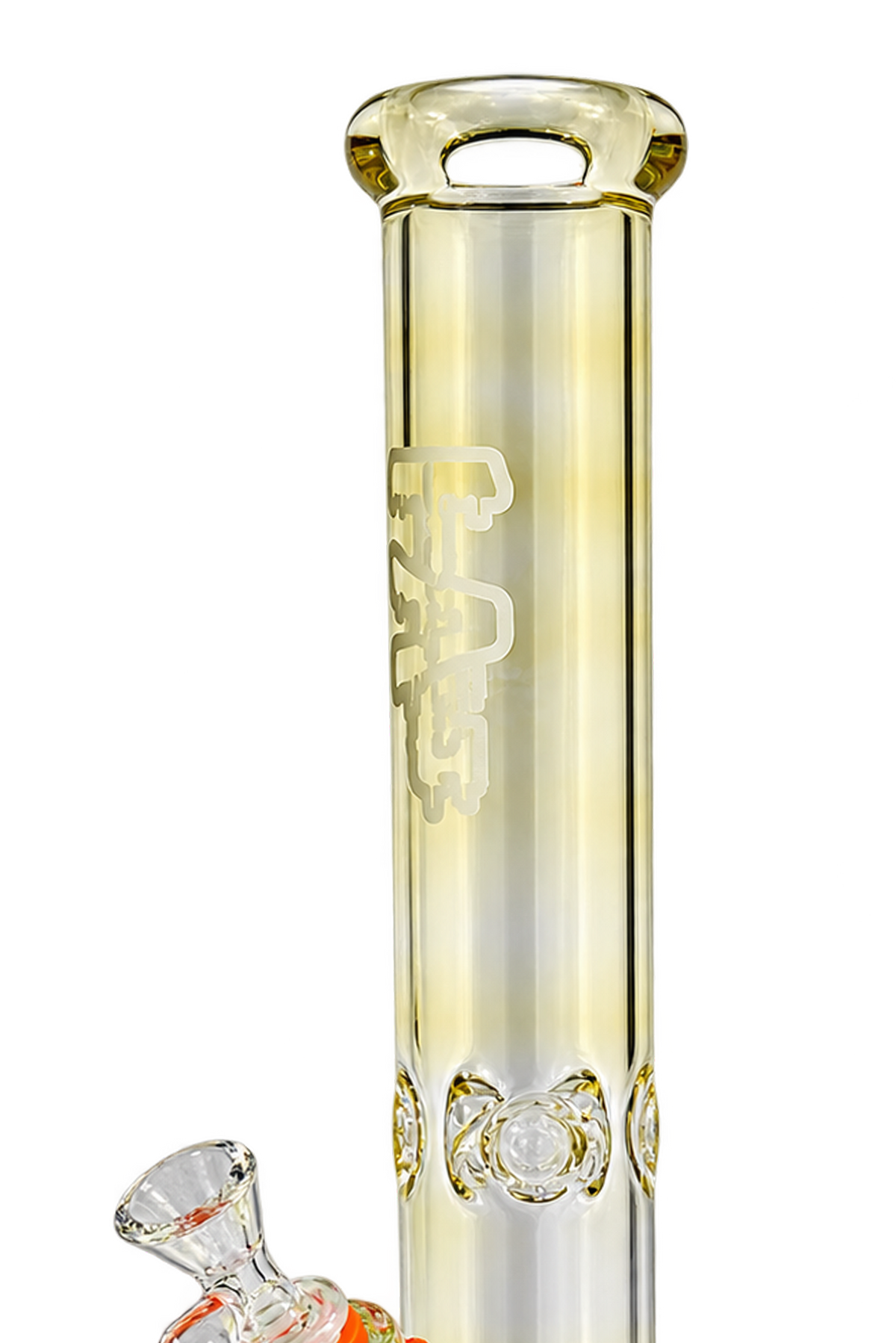 TAG - 18" Straight Tube Bong 50x9MM - 18/14MM Downstem
