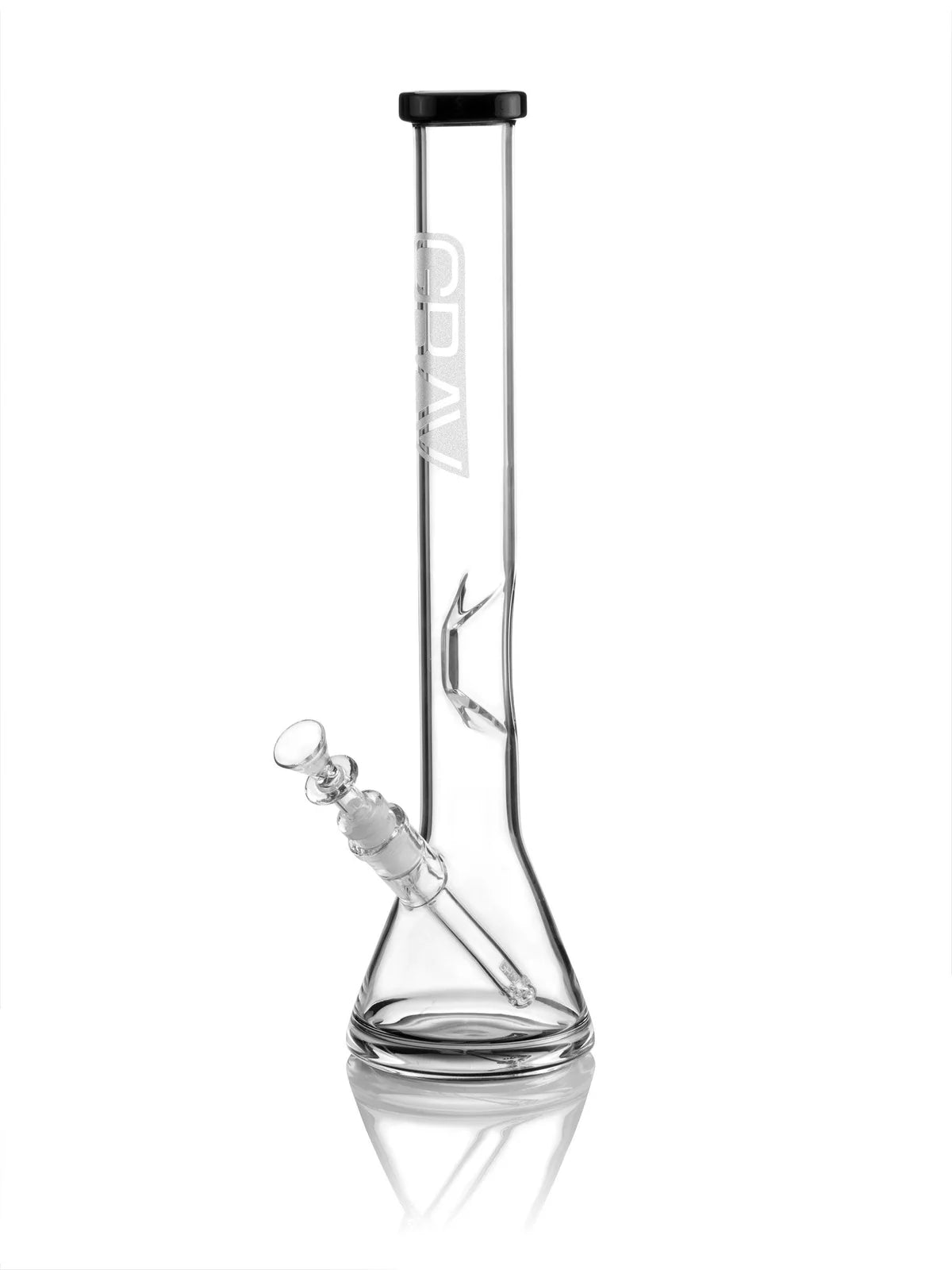 GRAV - Large - Black Accent Beaker Base Water Pipe