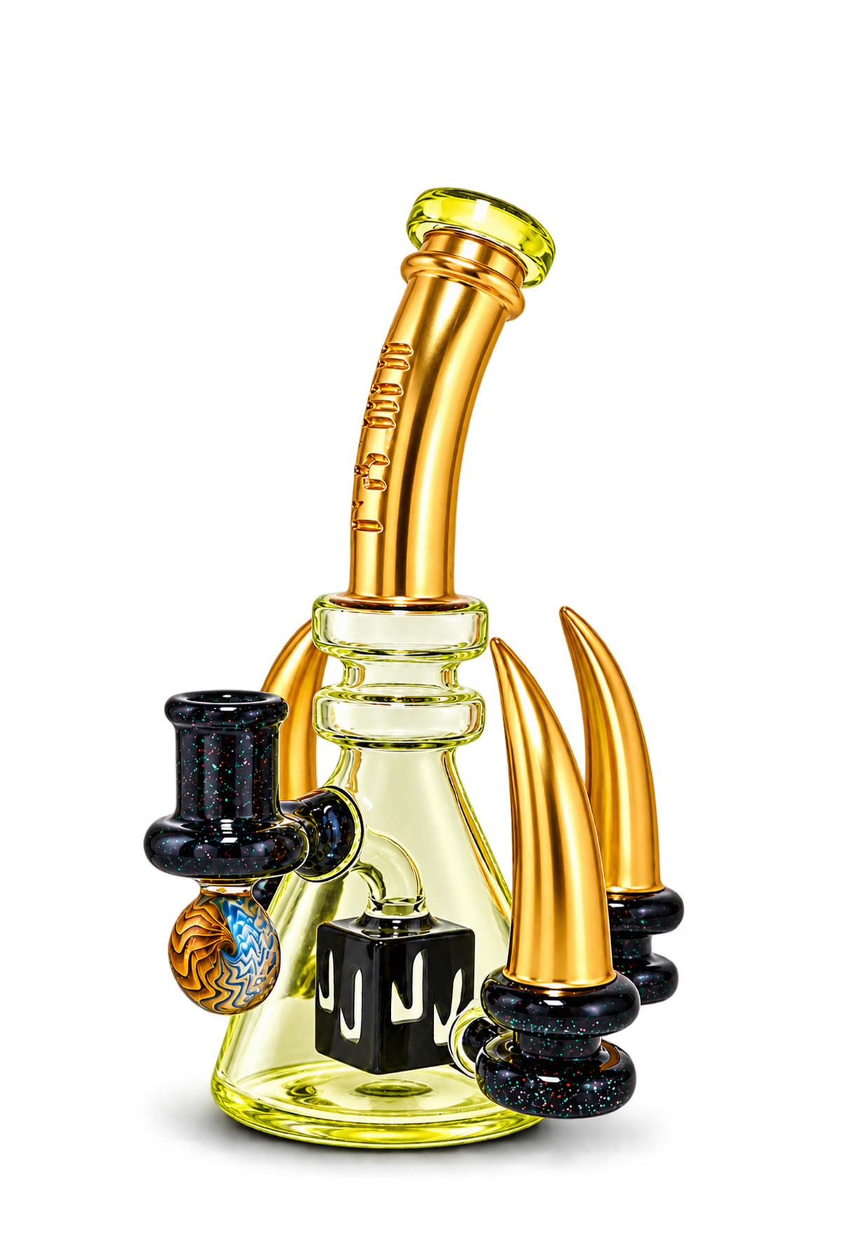 Juicy J Glass – 24K Gold Claw Rig